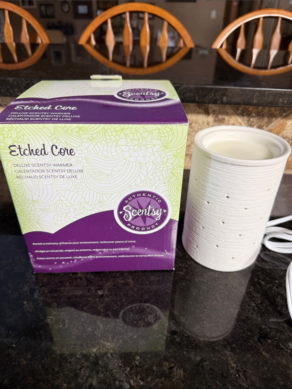 Scentsy Etched Core Warmer
